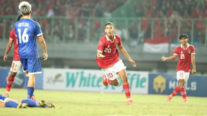 Penyerang Timnas Indonesia U-19 Razzaa Fachrezi