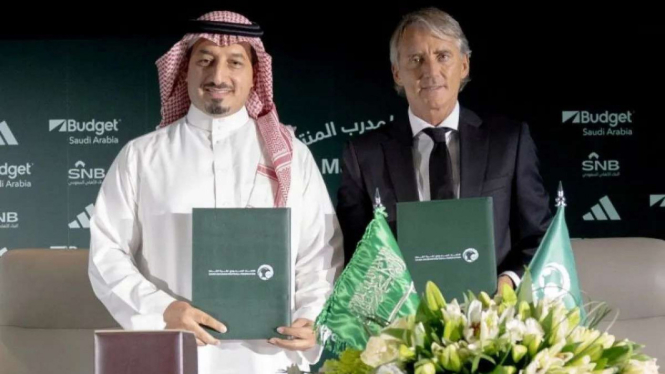 Resmi! Roberto Mancini Tukangi Timnas Arab Saudi