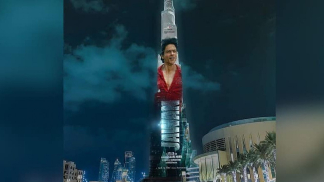 Trailer Jawan ditayangkan di Burj Khalifa, Dubai