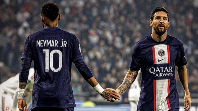 Neymar dan Lionel Messi