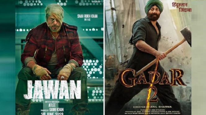 Film 'Jawan' Shah Rukh Khan Bikin Koleksi Box office 'Gadar 2' Sunny Deol Melemah di Hari ke-26