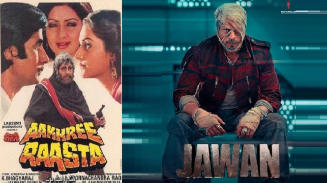Terungkap, Ada Kemiripan Cerita Antara Jawan Shah Rukh Khan dengan Aakhree Raasta Amitabh Bachchan