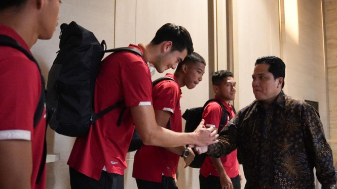 Ketum PSSI Erick Thohir Memberikan Selamat Timnas U-23