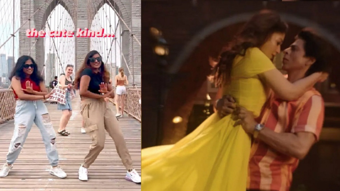 Penggemar Menari Lagu Chaleya dari Film Jawan di Brooklyn Bridge New York, Begini Reaksi Shah Rukh Khan