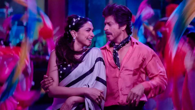 Deepika Padukone dan Shah Rukh Khan di film Jawan