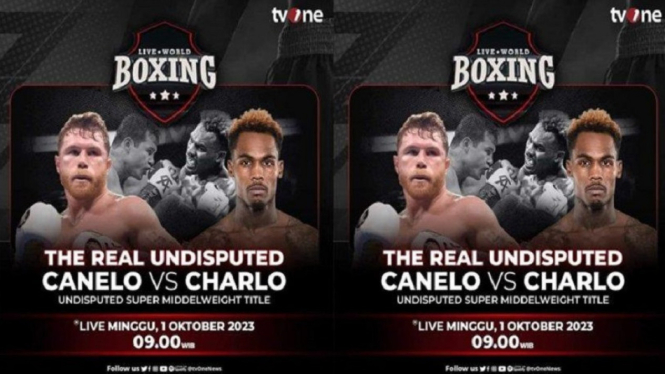 Canelo vs Charlo - III, Kejuaraan Dunia Sejati Super Middleweight, Live tvOne, 1 Oktober 2023, Akankah Nasib Khan Menimpa Charlo?