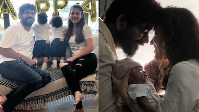 Aktris Jawan, Nayanthara Berbagi Foto Menyentuh Hati Bersama Suami dan Anak Kembarnya, Uyir dan Ulag