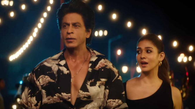 Shah Rukh Khan dan Nayanthara di film Jawan