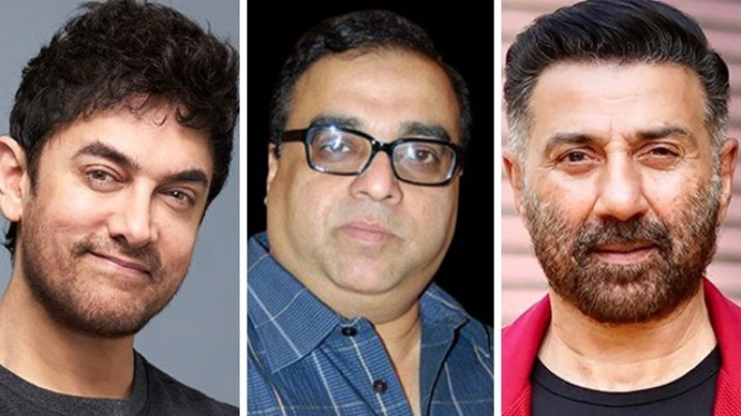 Aamir Khan, Rajkumar Santoshi, dan Sunny Deol