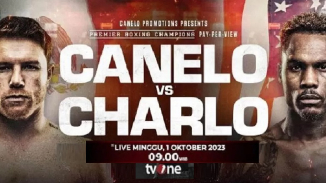Canelo vs Charlo - VI, Kejuaraan Dunia Sejati Super Middleweight Live tvOne, 1 Oktober 2023