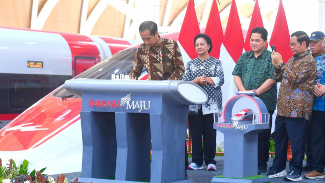 Presiden RI Joko Widodo Resmikan Operasional Kereta Cepat Whoosh