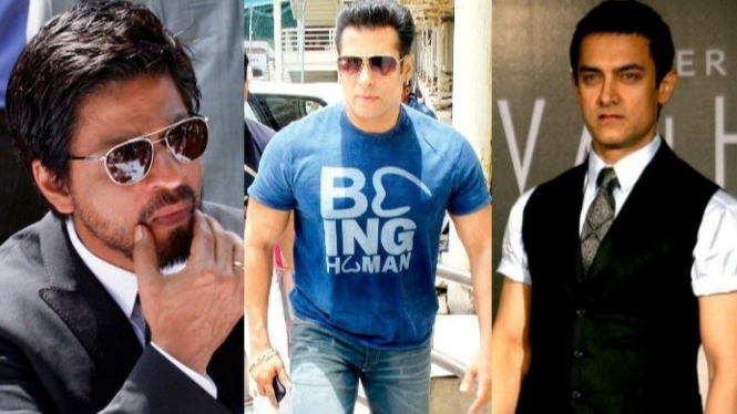 Shah Rukh Khan, Salman Khan dan Aamir Khan