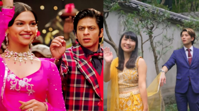 Pasangan Jepang buat parodi dari film Shah Rukh Khan