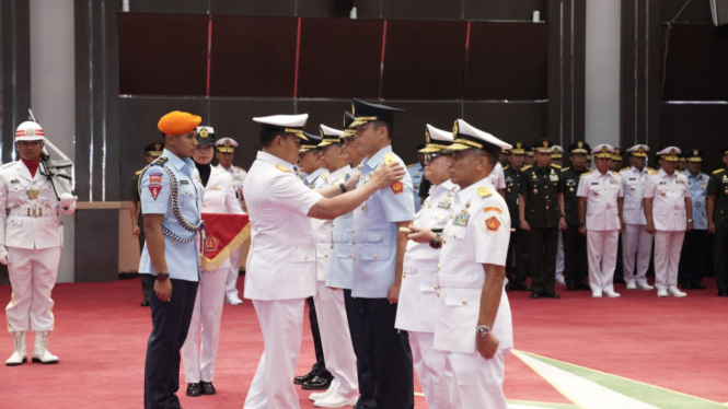 Panglima TNI Laksamana TNI Yudo Margono Pimpin Sertijab Tiga Jabatan Strategis TNI