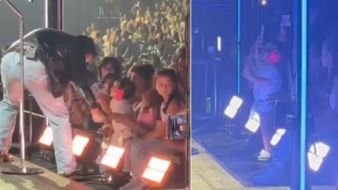 Reaksi Priyanka Chopra Ketika Putrinya, Malti Marie Dekati Ayahnya, Nick Jonas di Panggung Konser