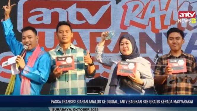 ANTV Bikin Rame di Pekan Raya Jawa Timur Surabaya 2023