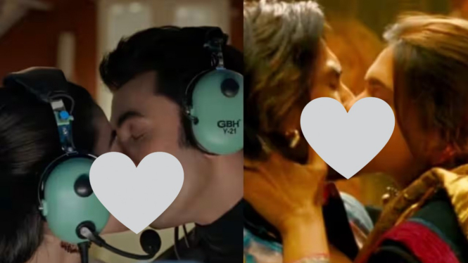 Adegan ciuman pasangan aktor Bollywood terpanas