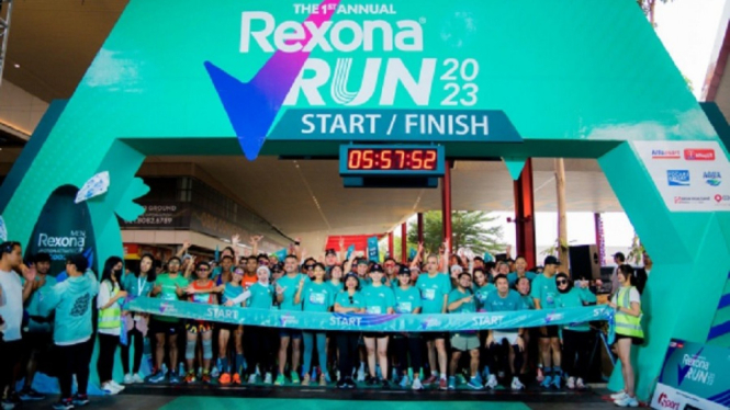 Rexona Run 2023 di QBig BSD, Tangerang Selatan