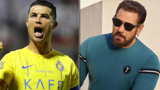 Cristiano Ronaldo dan Salman Khan