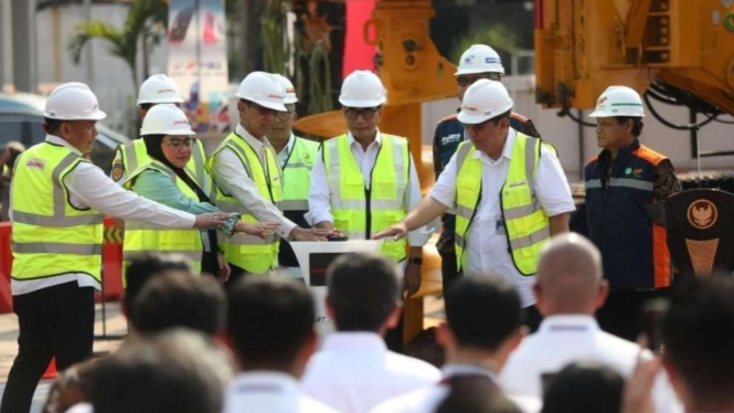 Pemprov DKI Jakarta Groundbreaking LRT Stasiun Velodrome dan Stasiun LRT Manggarai