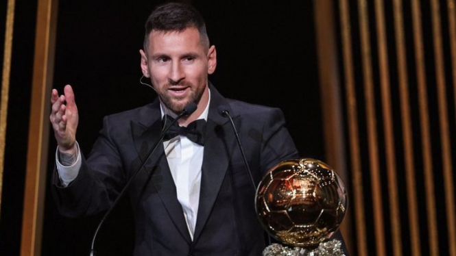Lionel Messi resmi menangkan Ballon d'Or 2023