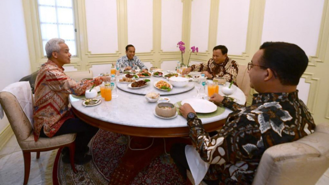 Makan Bareng Tiga Capres Bersama Presiden Jokowi, Pengamat : Perlu Diikuti Pendukung di Daerah