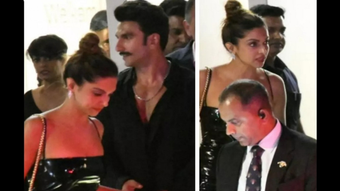 Ranveer Singh Kepergok Cium Lembut Pipi Deepika Padukone di Mumbai