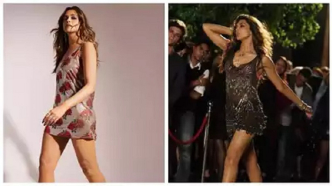 Penampilan Seksi Deepika Padukone dengan Gaun Mini di Pesta Ulang Tahun Shah Rukh Khan