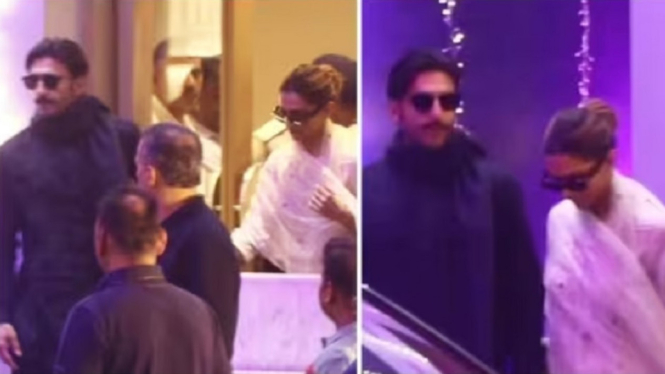 Video Deepika Padukone dan Ranveer Singh Berjalan Bergandengan Tangan saat Keluar dari Bandara
