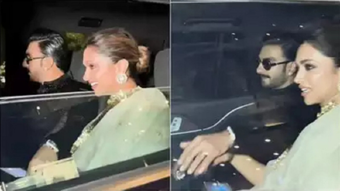 Deepika Padukone dan Ranveer Singh Mencuri Perhatian saat Menghadiri Resepsi Pernikahan di Mumbai