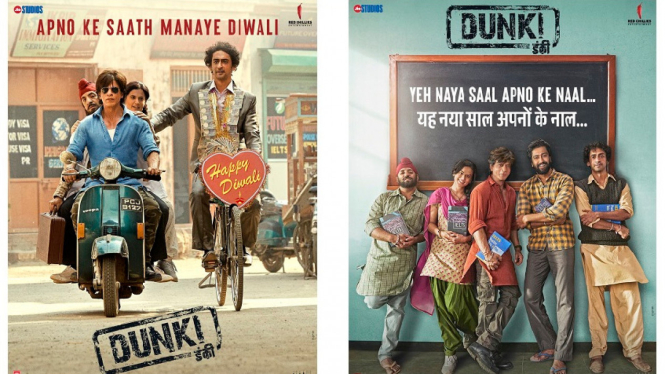 Ucapkan Diwali, Shah Rukh Khan Manjakan Penggemar dengan Poster Baru Film 'Dunki'