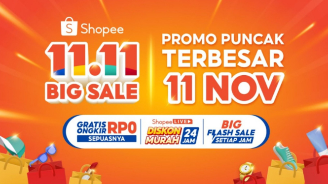 Promo Terbesar, Shopee 11.11 Big Sale