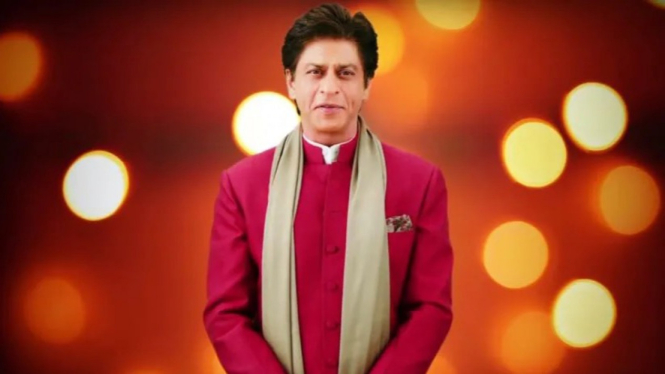 Shah Rukh Khan dalam perayaan Diwali