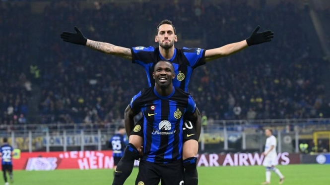 Kalahkan Frosinone 2-0, Inter Milan geser Juventus di puncak klasemen