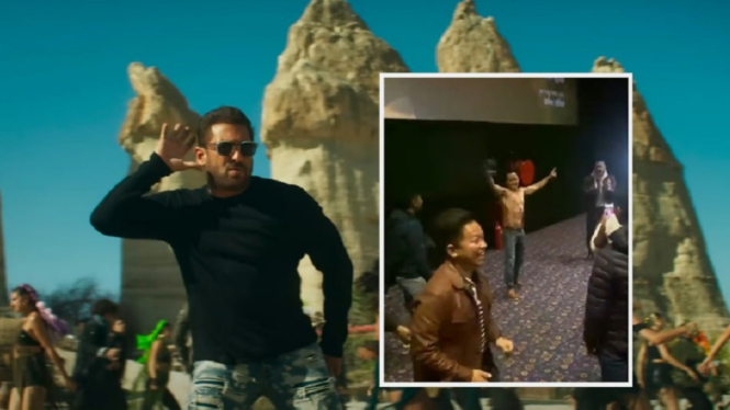 Video Viral Penggemar Salman Khan di Nepal Menari Telanjang Dada saat Menonton Film Tiger 3