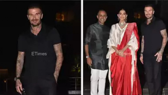 David Beckham Tiba di Kediaman Sonam Kapoor dan Anand Ahuja, Gelar Pesta Makan Malam Intim