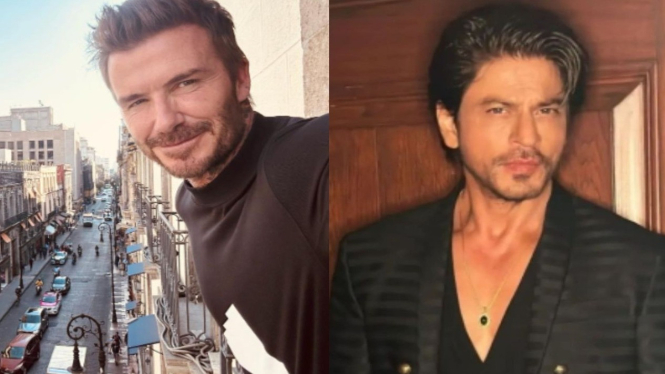 Shah Rukh Khan gelar pesta untuk legenda sepakbola David Beckham