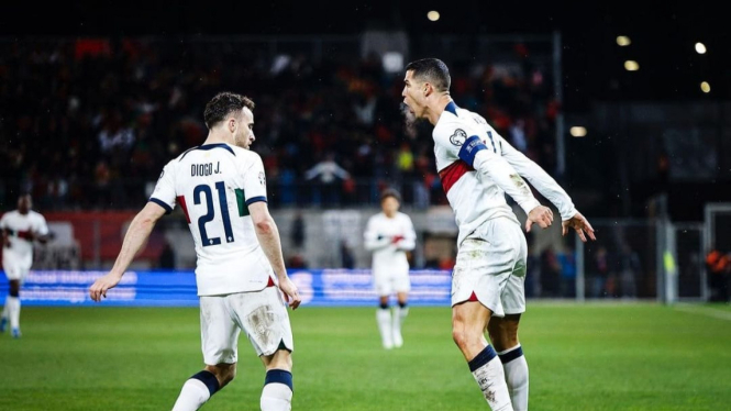 Cristiano Ronaldo cetak gol menangtkan Portugal 2-0 Liechteinstein