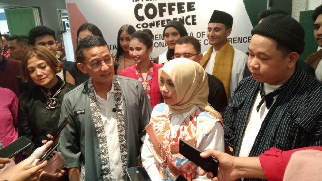 Sandiaga Uno di Jakarta International Coffee Conference