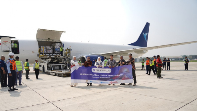 ParagonCorp Kirimkan Pesawat Bantuan Kemanusiaan untuk Warga Palestina