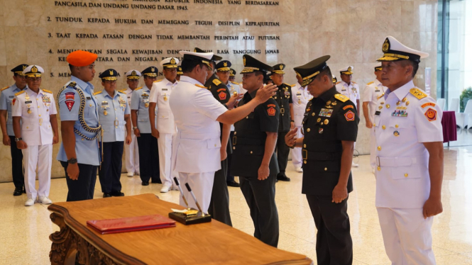 Panglima TNI Pimpin Serah Terima Dua Jabatan Strategis TNI