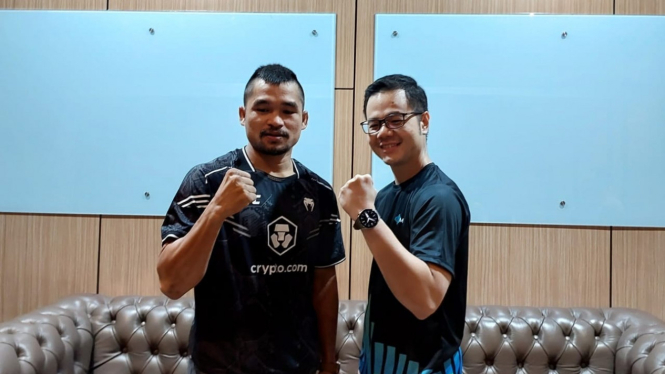 Petarung MMA Jeka Saragih dan Robert Wijaya (Mola TV)