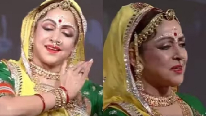Ikon Kecantikan Bollywood Hema Malini Menari di Hadapan PM Narendra