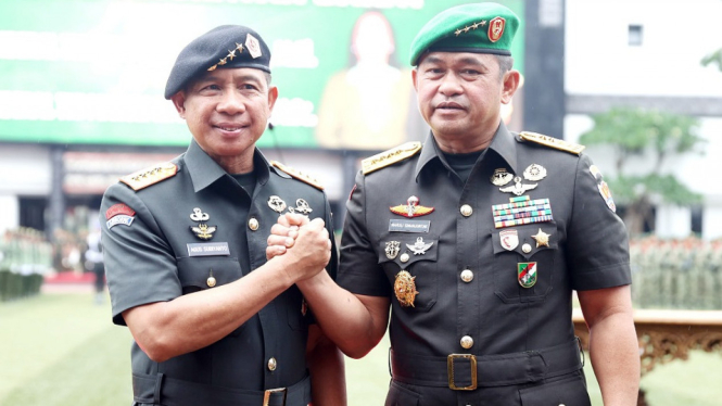 TNI AD Gelar Sertijab, Tongkat Estafet Kasad Berpindah ke Jenderal TNI Maruli Simanjuntak