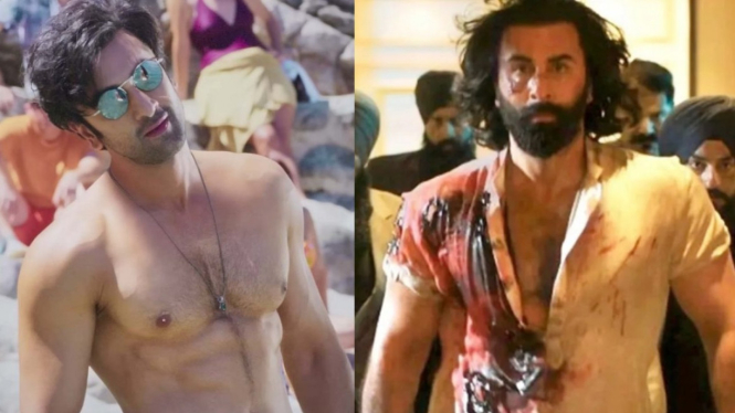 Transformasi tubuh Ranbir Kapoor sebelum dan sesudah film Animal