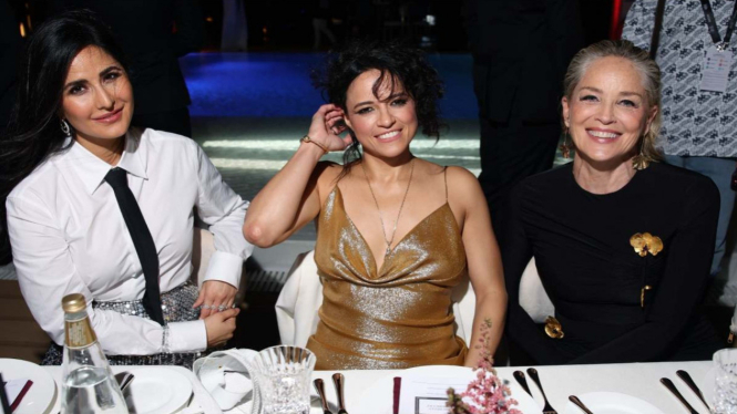 Katrina Kaif Tampil Memukau Bersama Sharon Stone dan Michelle Rodriguez di Red Sea Film Festival 2023