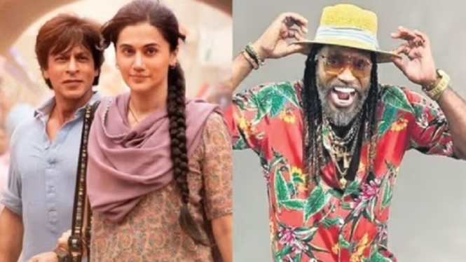 Legenda Kriket Chris Gayle Menari Lagu Lutt Putt Gaya - Dunki, Begini Reaksi Shah Rukh Khan