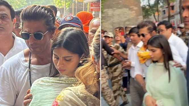Shah Rukh Khan pastikan keamanan Suhana Khan saat kunjungi kuil