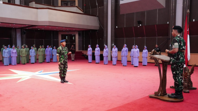Panglima TNI Pimpin Laporan Korps Kenaikan Pangkat 17 Perwira Tinggi TNI