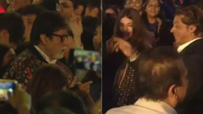 Video Shah Rukh Khan dan Amitabh Bachchan Menari Deewangi Deewangi di Acara Tahunan Sekolah Ambani